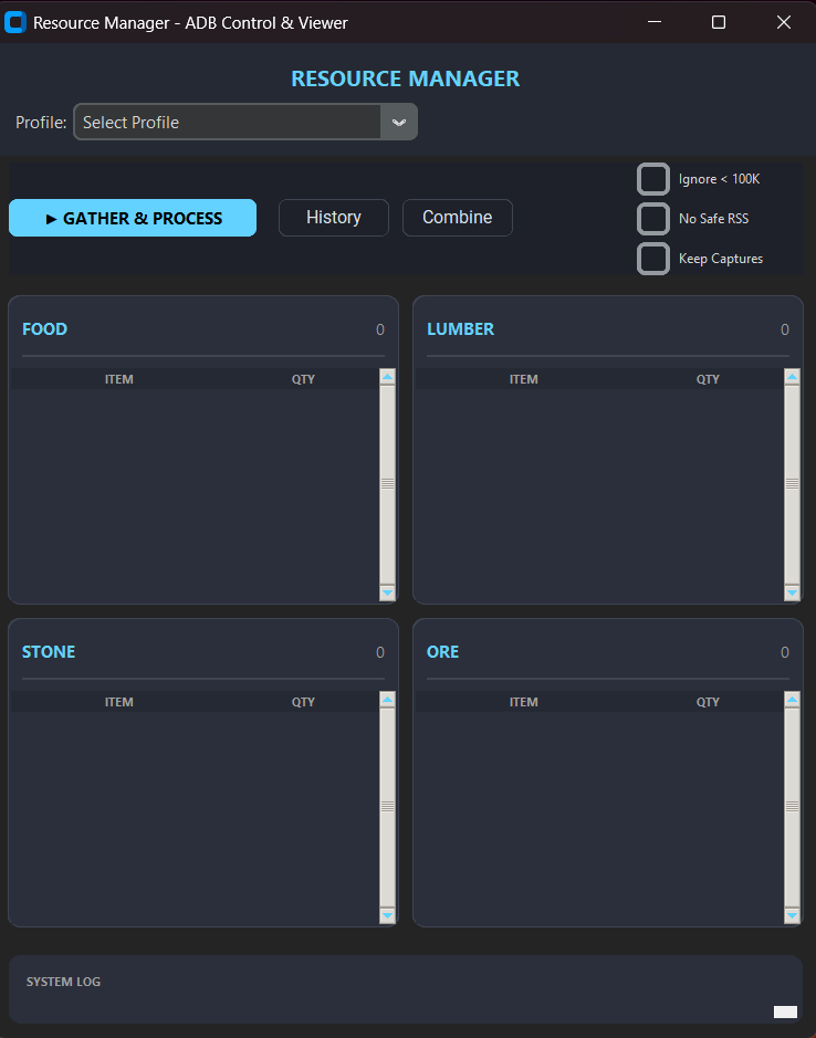 Initial Launch Screen